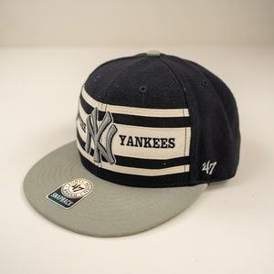 '47 Brand New York Yankees Blue Snapback Flat Bill
